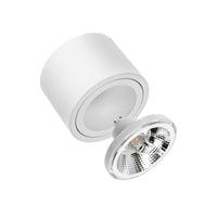 Spectrum CHLOE AR111 GU10 LED Plafondlamp, Verstelbaar Rond Wit, Opbouw, IP20 20W Max
