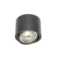 Plafonnier LED Spectrum CHLOE AR111 GU10, IP20, rond orientable boîtier en aluminium noir, 20W max 250V