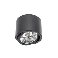 Plafonnier LED Spectrum CHLOE AR111 GU10, IP20, rond orientable boîtier en aluminium noir, 20W max 250V