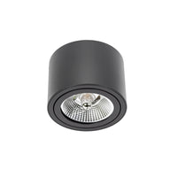 Plafonnier LED Spectrum CHLOE AR111 GU10, IP20, rond orientable boîtier en aluminium noir, 20W max 250V