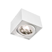 Spectrum CHLOE AR111 GU10 LED opbouw plafondlamp, IP20 Witte aluminium behuizing, 20W max 250V