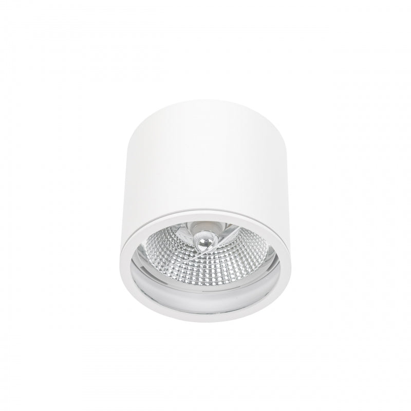 Spectrum CHLOE AR111 GU10 Opbouw Plafondlamp IP65 Wit Aluminium 250V Binnen Buiten