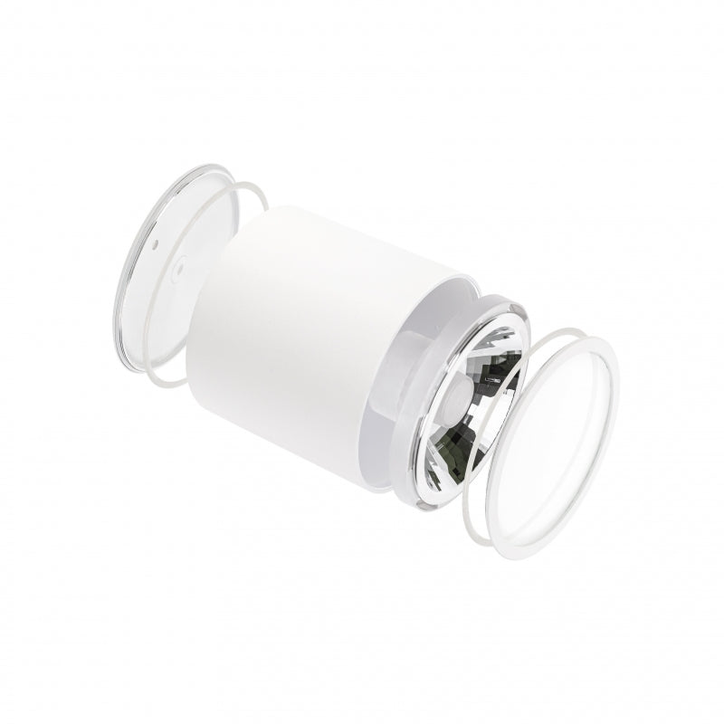 Spectrum CHLOE AR111 GU10 Plafonnier Encastré en Saillie IP65 Aluminium Blanc 250V Intérieur Extérieur