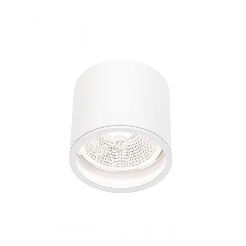 Spectrum CHLOE AR111 GU10 Plafonnier Encastré en Saillie IP65 Aluminium Blanc 250V Intérieur Extérieur