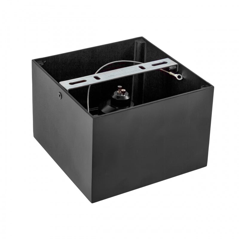 Spectrum CHLOE AR111 GU10 opbouw LED armatuur, 20W max, IP20, Zwarte aluminium plafondlamp