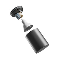 Plafonnier LED Spectrum CHLOE GU10 Noir rond IP44 boîtier en aluminium 250V usage intérieur