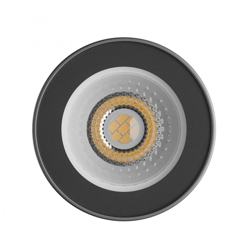 Plafonnier LED Spectrum CHLOE GU10 Noir rond IP44 boîtier en aluminium 250V usage intérieur