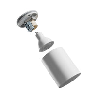 Spot LED Encastré en Surface Spectrum CHLOE GU10 250V IP44 Aluminium Blanc Rond 70x90mm