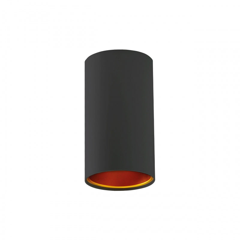 Spectrum CHLOE GU10 opbouw LED spot, 10W max, IP20, Zwart Goud, 250V, aluminium behuizing