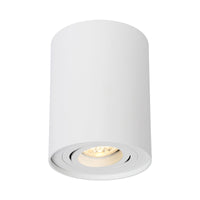 Spectrum CHLOE GU10 Opbouw LED Spot, IP20, 250V, Verstelbare Ronde Witte Aluminium Behuizing