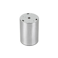 Plafonnier en saillie Spectrum CHLOE MINI GU10, Corps argenté avec anneau doré et bord noir, IP20