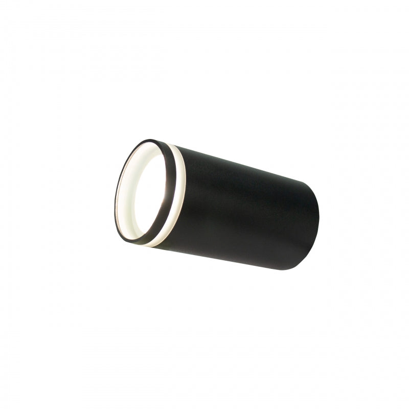 Spectrum CHLOE Mini Ring plafonnier en saillie GU10 230V IP20 Aluminium noir 55x107mm