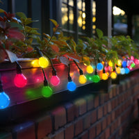 Guirlande LED suspendue Spectrum GARLAND 5M, 10xE27 douilles, IP44 utilisation extérieure intérieure, Boîtier noir