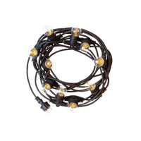 Guirlande LED suspendue Spectrum GARLAND 5M, 10xE27 douilles, IP44 utilisation extérieure intérieure, Boîtier noir