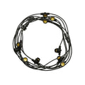 Guirlande LED suspendue Spectrum GARLAND 5M, 10xE27 douilles, IP44 utilisation extérieure intérieure, Boîtier noir