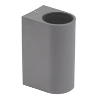 Spectrum GU10 x2 LED wandlamp, bidirectioneel, opbouw, 250V, IP54 Grijs, 150x73x95mm