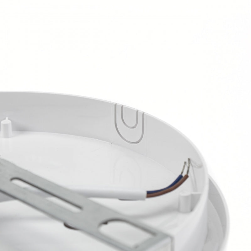 Plafonnier LED Spectrum 20W IP54 230V 4000K blanc neutre rond avec détecteur PIR 2300 lumens Blanc