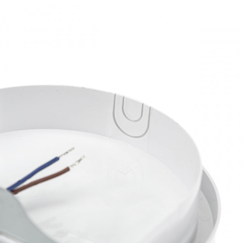 Plafonnier ovale LED Spectrum 20W IP54 230V avec détecteur PIR 4000K 2300 lumens Boîtier blanc