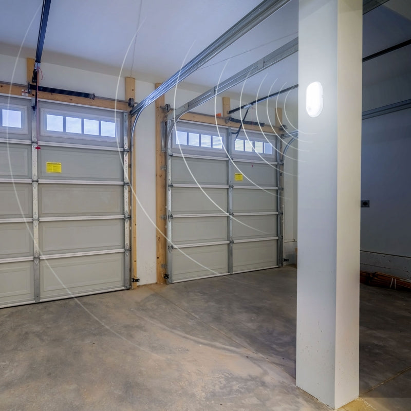 Plafonnier ovale LED Spectrum 20W IP54 230V avec détecteur PIR 4000K 2300 lumens Boîtier blanc