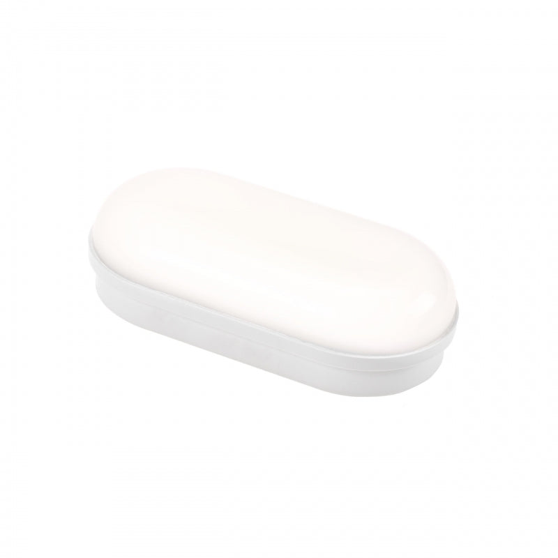 Plafonnier ovale LED Spectrum 8W IP54 230V 4000K Blanc Neutre 820 lumens Boîtier en polycarbonate