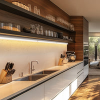 Éclairage de meuble LED Spectrum 900mm 10W 6000K 1200 lumens IP20 Blanc montage en surface avec interrupteur ON/OFF