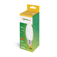 Spectrum LED Kaarslamp C37 E27 6W 4000K 540 lumen Neutraal Wit 230V niet dimbaar binnenshuis