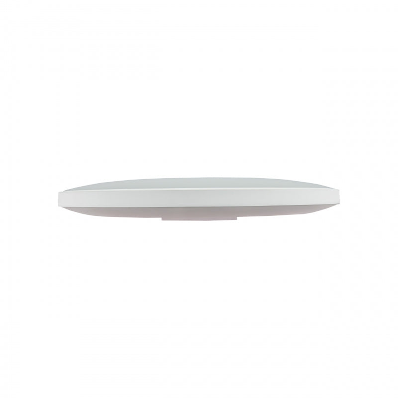 Plafonnier LED Spectrum 32W 6000K 230V IP54 rond Blanc Noir 3450 lumens faisceau 115° montage en surface