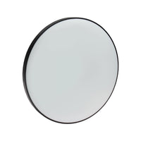 Plafonnier LED Spectrum 32W 6000K 230V IP54 rond Blanc Noir 3450 lumens faisceau 115° montage en surface