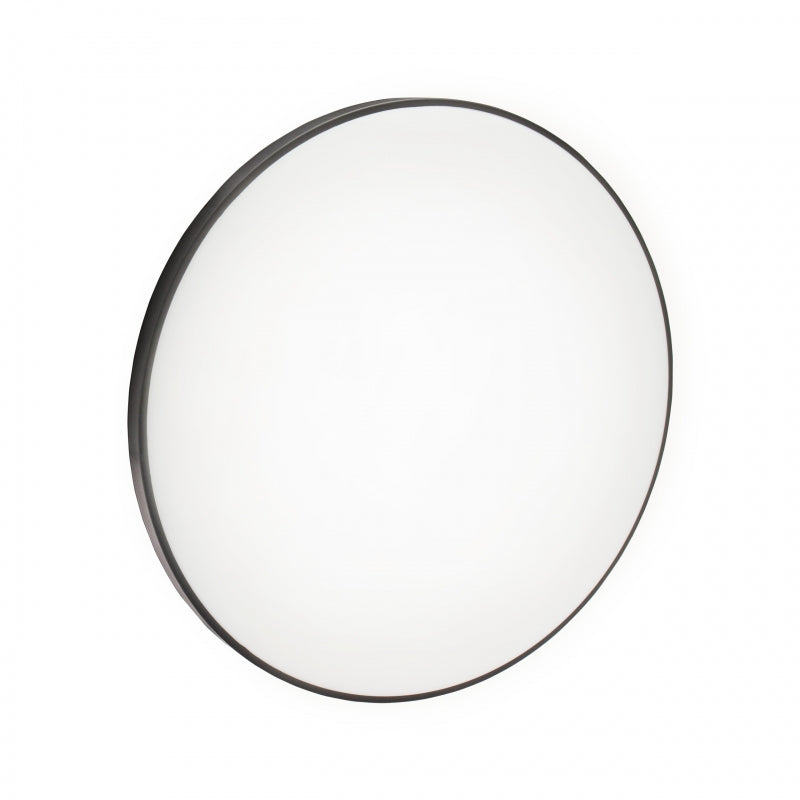 Plafonnier LED Spectrum NYMPHEA Noir & Blanc 32W 4000K 230V IP54 rond en saillie 3400 lumens