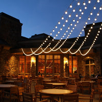 Guirlande lumineuse LED Spectrum 5m avec 10x douilles E27, 220-240V, IP20, 3000K, CE RoHS, garantie 5 ans