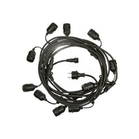 Guirlande lumineuse LED Spectrum 5m avec 10x douilles E27, 220-240V, IP20, 3000K, CE RoHS, garantie 5 ans