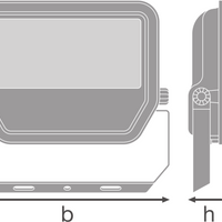 Projecteur LED Spectrum GEN 4 Noir 41W 6000 lumens 6500K IP66 faisceau symétrique remplace 100W