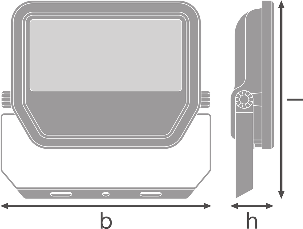 Projecteur LED Spectrum GEN 4 Noir 41W 6000 lumens 6500K IP66 faisceau symétrique remplace 100W