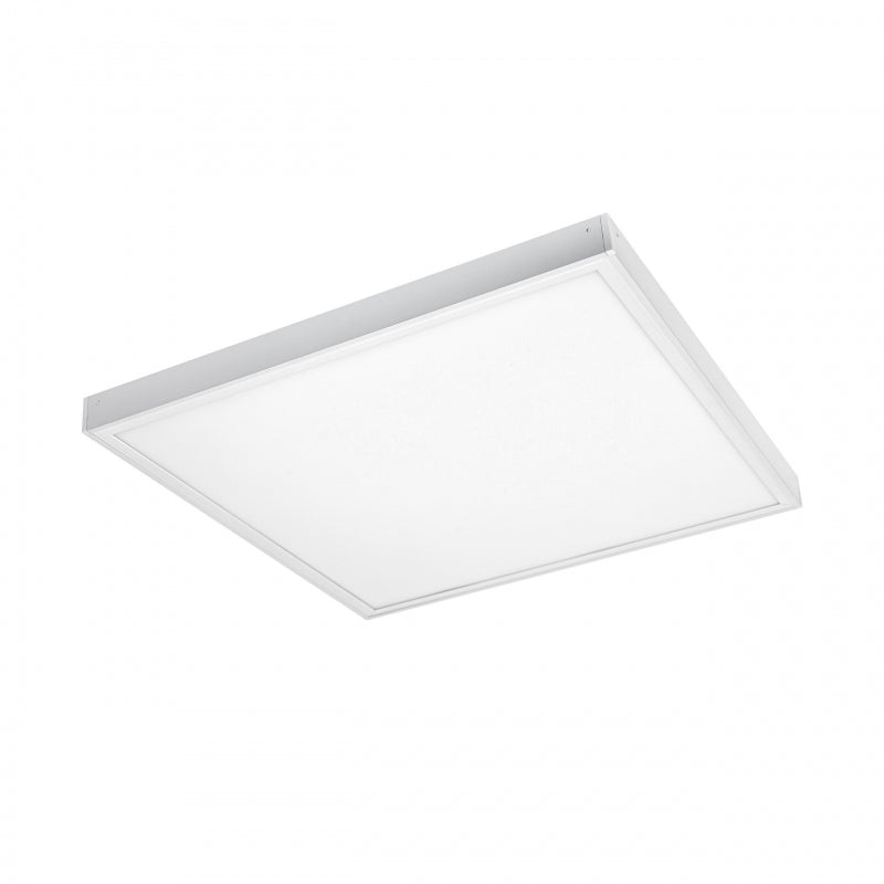 Cadre Spectrum LED pour luminaire en saillie ALGINE 600x600, boîtier en aluminium blanc