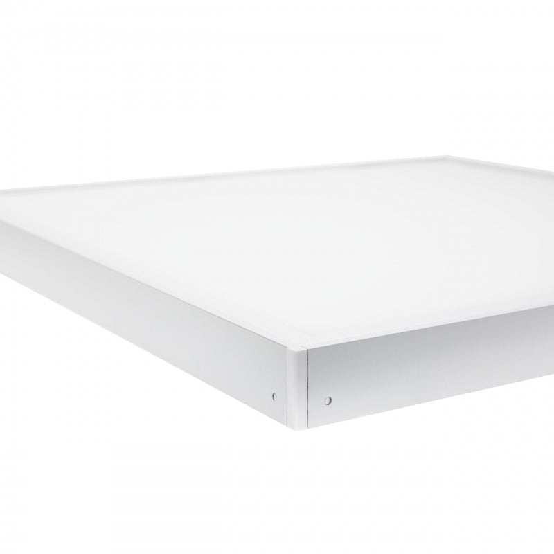 Cadre Spectrum LED pour luminaire en saillie ALGINE 600x600, boîtier en aluminium blanc