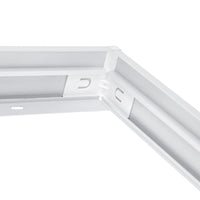 Spectrum LED frame voor ALGINE 600x600 opbouwarmatuur, Witte aluminium behuizing
