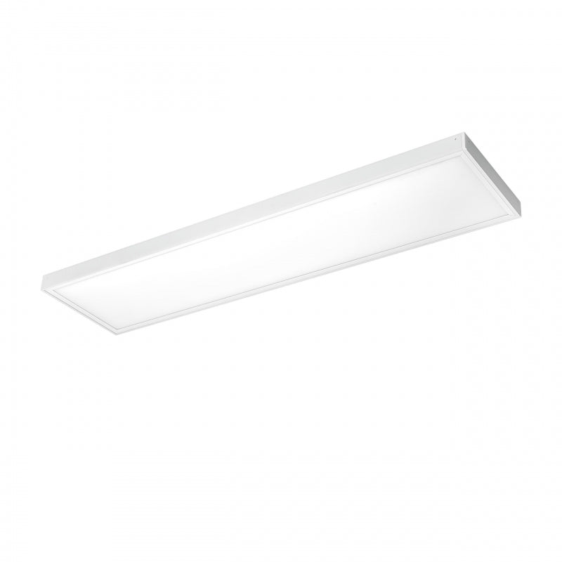 Cadre LED Spectrum pour luminaire ALGINE en saillie 300x1200mm, Aluminium blanc et polycarbonate