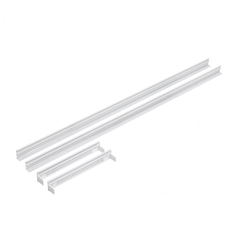 Cadre LED Spectrum pour luminaire ALGINE en saillie 300x1200mm, Aluminium blanc et polycarbonate