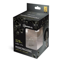 Spectrum LED Globe G125 E27 230V 4.5W 4000K Neutraal Wit COG Filament Gerookt Glas Zwarte Iriserende Afwerking