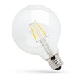 Ampoule à filament COG Globe LED Spectrum G95 E27 230V 4W 2700K Blanc chaud 450 lumens Verre transparent