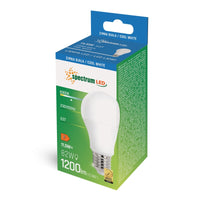 Spectrum LED GLS A60 Lamp E27 230V 11.5W 6000K Koud Wit 1200 lumen 220° Niet-Dimbaar