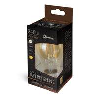 Spectrum LED GLS A60 E27 230V 2W Warm Wit Retroshine lamp 240 lumen 2400K 300° bundel niet dimbaar