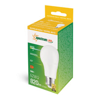Ampoule LED Spectrum GLS E27 230V 9W 4000K Blanc Neutre 820 lumens Faisceau 270° Non Variable
