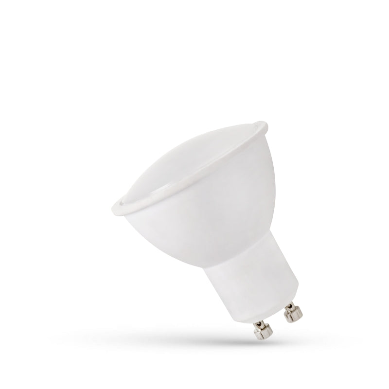 Ampoule LED Spectrum GU10 1.5W 230V 6000K Blanc Froid 120 lumens faisceau 120° non dimmable avec diffuseur opalin