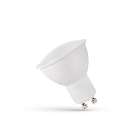 Spectrum LED GU10 lamp 230V 1.5W 4000K neutraal wit met melkglas kap, 125 lumen, 120° stralingshoek, niet dimbaar