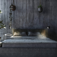 Applique murale LED GU10 Spectrum, montage en surface, 230V IP20 Aluminium noir rond 55x100mm pour éclairage intérieur