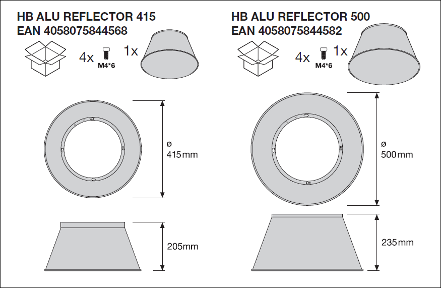 Spectrum LED Highbay Gen 5 Aluminium Noir 75W 4000K 13500 lumens 110D IP66 gradable 1-10V