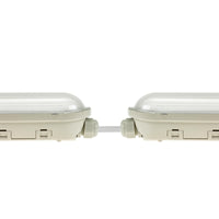 Spectrum LED LIMEA GIGANT Hermétique 1200mm 38W 6000K 230V IP65 IK10 Blanc Froid Plafonnier ou Suspension Gris