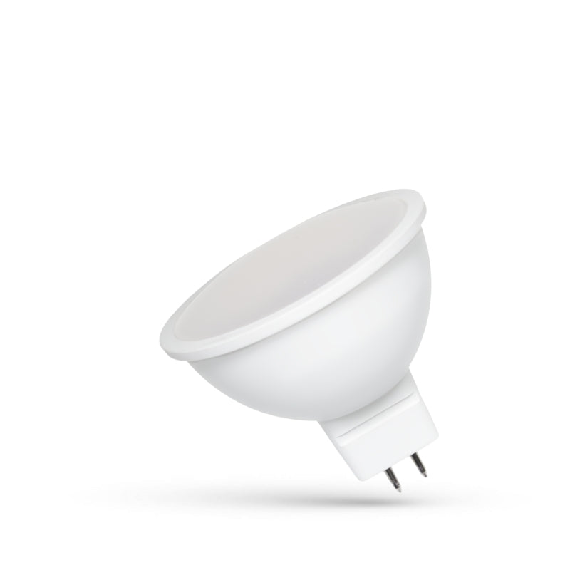 Spectrum LED MR16 GU5.3 6W 12V 4000K Neutraal Wit Lamp met Melkglas Kap 570 lumen 120° Bundel