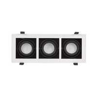 Spectrum LED inbouwframe voor 3x GU10, Wit aluminium behuizing, 3x10W max, 250V, IP20 binnenverlichting